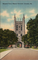 Memorial Tower Missouri University Columbia MO Postcard PC385