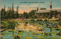Lily Ponds Tower Grove Park St. Louis MO Postcard PC385
