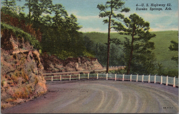 US Highway 62 Eureka Springs AR Postcard PC384