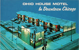 Ohio House Motel in Downtown Chicago IL Postcard PC415