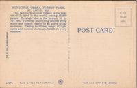 Municipal Opera Forest Park St. Louis MO Postcard PC383