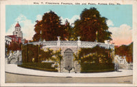 WM T. Fitzsimons Fountain Kansas City MO Postcard PC383