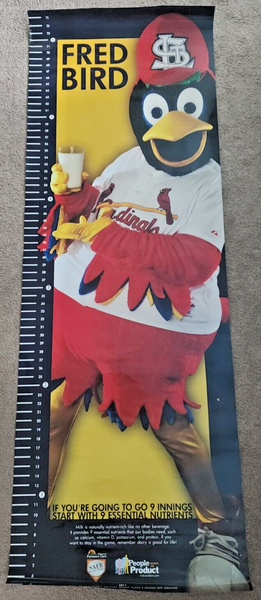 St. Louis Cardinals Fredbird SGA Stadium Giveaway Growth Chart Poster Full Size9