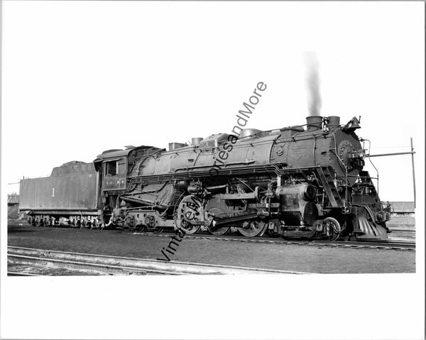 1938 Illinois Central Railroad 1 Steam Locomotive Chicago, ILL T4-52