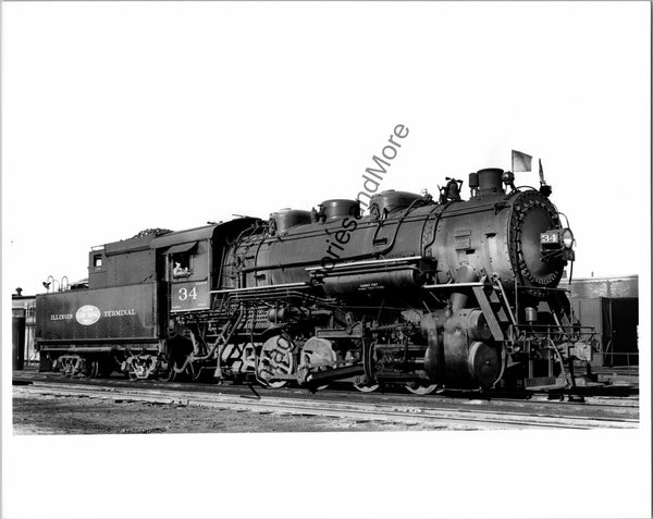 1948 Illinois Terminal Railroad Co. 34 Steam Locomotive Federal, ILL T4-48