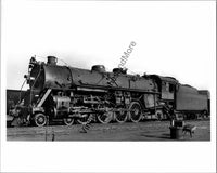 Prewar Illinois Central Railroad 2459 Steam Locomotive East St. Louis, ILL T4-56