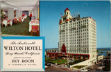 Wilton Hotel Long Beach CA Postcard PC434