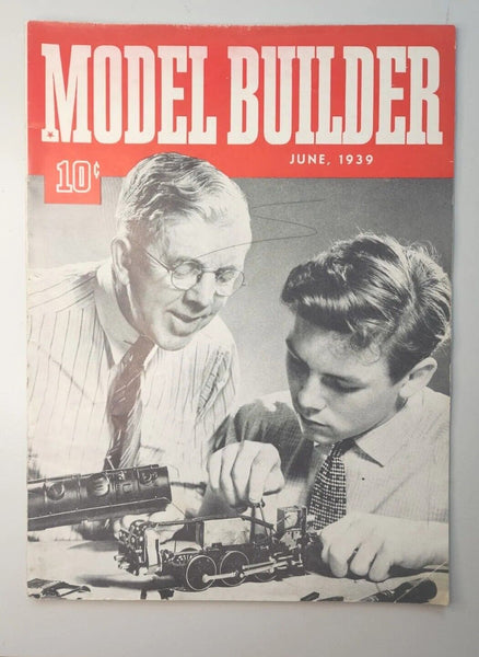 1939 Model Builder Magazine June Lionel Model Railroad Train Building M524