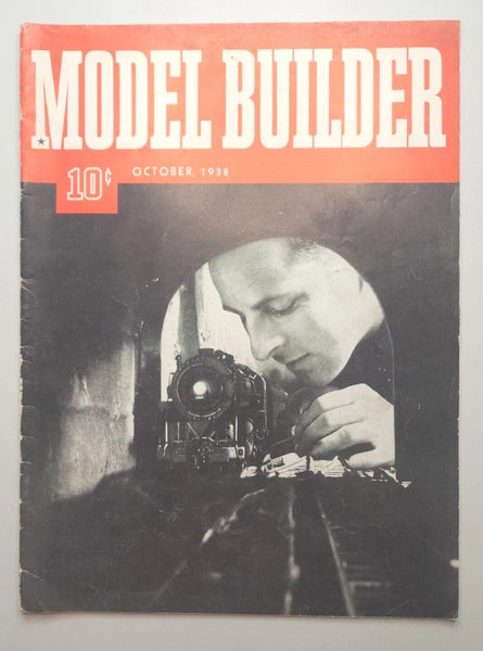 1938 Model Builder Magazine October Lionel Model Railroad Train Building M521