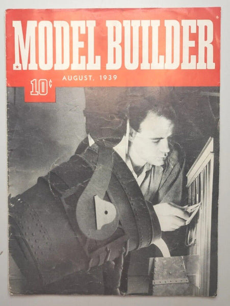 1939 Model Builder Magazine August Lionel Model Railroad Train Building M520