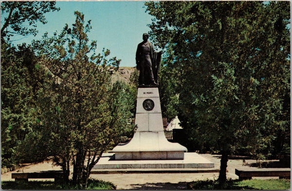 Marquis De Mores Statue Medora North Dakota Postcard PC402