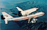 The NASA 747 Transporter Carries Space Shuttle Orbiter Enterprise Postcard PC395