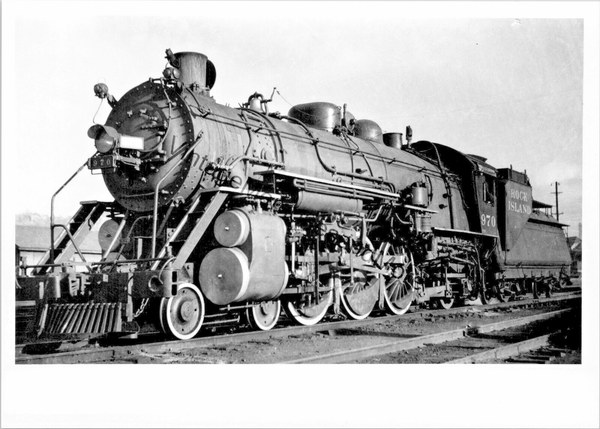 Vintage Rock Island Railroad 970 Steam Locomotive T3-571