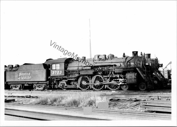 Vintage Boston and Maine Railroad 3703 Steam Locomotive T3-523