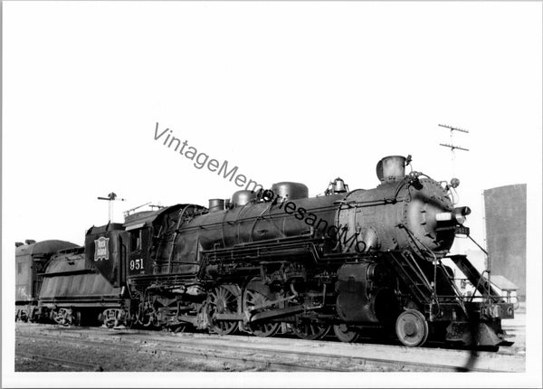 Vintage Rock Island Railroad 951 Steam Locomotive T3-567