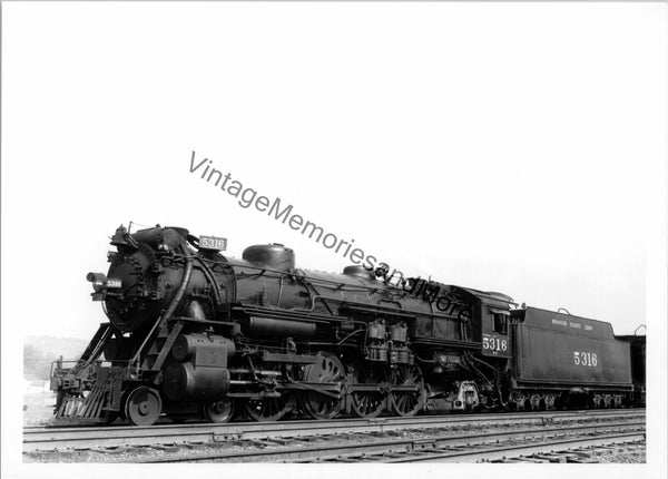 Vintage Missouri Pacific Line Railroad 5316 Steam Locomotive T3-406