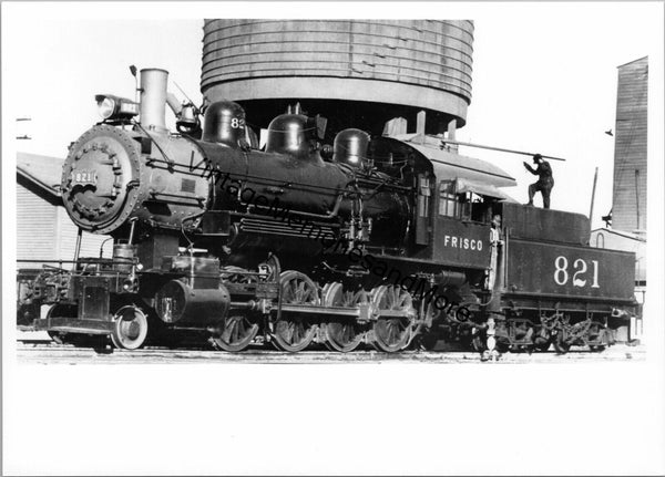 Vintage Frisco Line Railroad 821 Steam Locomotive T3-484