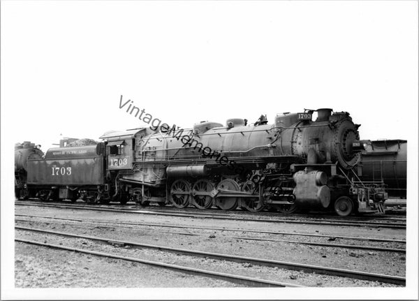 Vintage Missouri Pacific Line Railroad 1703 Steam Locomotive T3-377