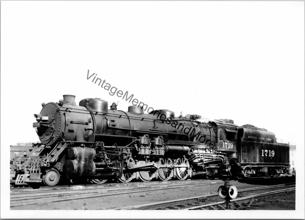 Vintage Missouri Pacific Line Railroad 1719 Steam Locomotive T3-380