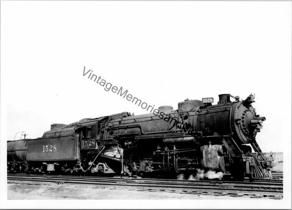 Vintage Missouri Pacific Line Railroad 1528 Steam Locomotive T3-372