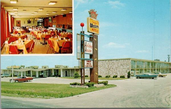 Holiday House Motel Beatrice Nebraska Postcard PC422 Vintage