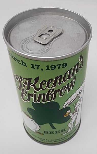 Vintage 1979 O' Keenan's Erinbrew Beer Can August Schell Brewing CO  Pop Tab Empty BC1-59