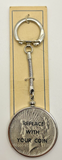 Vintage Silver Dollar Holder Keychain B-10