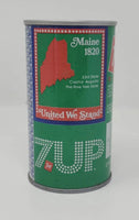 1970's 12 oz Steel 7UP Maine 1820 Edition Empty Soda Pop Can BC5-2