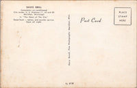 Davis Grill Meridian Mississippi Postcard PC462