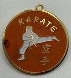 Vintage Karate Orange and Gold Tone Pin B-8