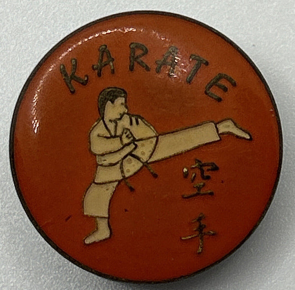Vintage Orange Karate Pin B-6