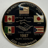 1987 6th Pacific Northwest Open Judo Championship Pin B-5