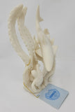 Vintage Coralei of Hawaii Handcrafted Cultured Coral Shark Turtle Statue MS