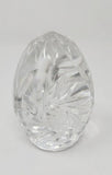 Vintage Gorham Clear Cut Crystal Victorias Garden Egg Paperweight 3.5" U1