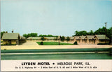 Leyden Motel Melrose Park IL Postcard PC463