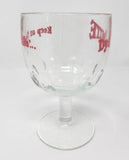 1970's Keep On Truckin' - Dynomite Dimple Glass Goblet Retro Mid Century MS1