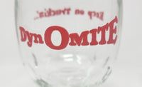 1970's Keep On Truckin' - Dynomite Dimple Glass Goblet Retro Mid Century MS1