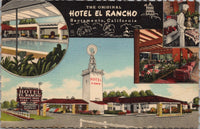The Original Hotel EL Rancho Sacramento CA Postcard PC468