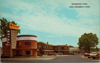 Swimming Pool & Children's Pool Chief Illini Motel Urbana IL Postcard PC468