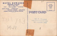 Hotel Kewanee Kewanee IL Postcard PC467