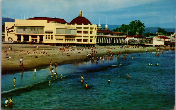 Casino and Beach Santa Cruz California Postcard PC467