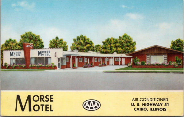 Morse Motel Cairo IL Postcard PC467