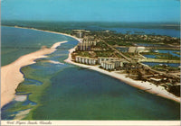 Aerial View Fort Myers Beach FL Postcard PC476