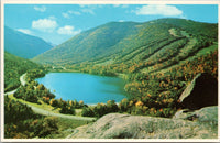 Franconia Notch & Echo Lake from Artists Bluff Franconia Notch NH Postcard PC474