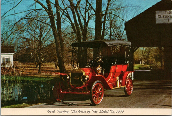 Ford Touring The First of the Model T's 1909Dearborn MI Postcard PC474