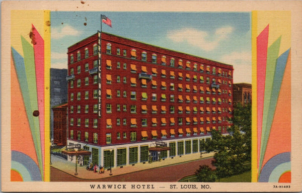 Warwick Hotel St. Louis MO Postcard PC472