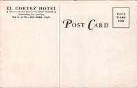 El Cortez Hotel San Diego CA Postcard PC472