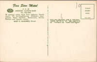 Five Star Motel Greenup IL Postcard PC471