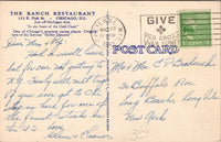 The Outstanding Ranch Restaurant Chicago IL Postcard PC470