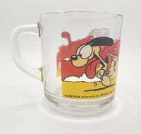 1978 McDonald's Garfield Coffee Mug Glass Cup Skate Board W2